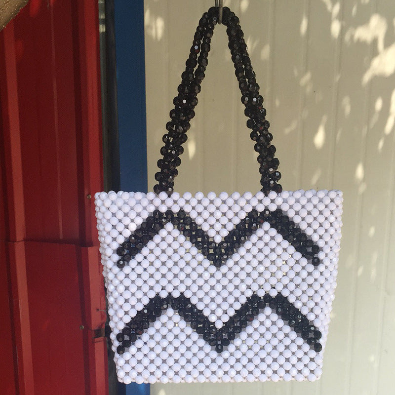 Sac tissé en perles avec divers motifs Puzzles