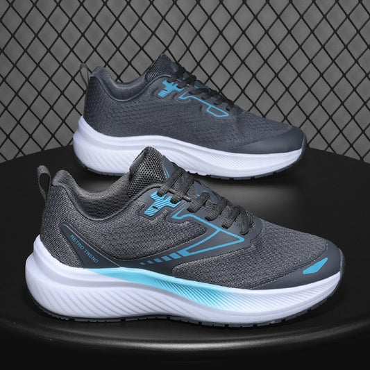 Four Seasons Low-top Flying Woven Breathable Lightweight Couple Running Lace-up Casual Shoes