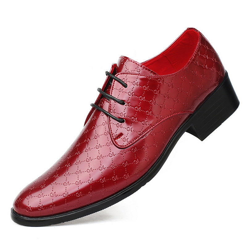 Escarpins pointus en cuir synthétique pour homme