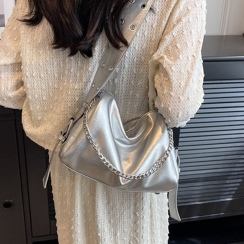 Sac à bandoulière tendance et de grande capacité pour femme