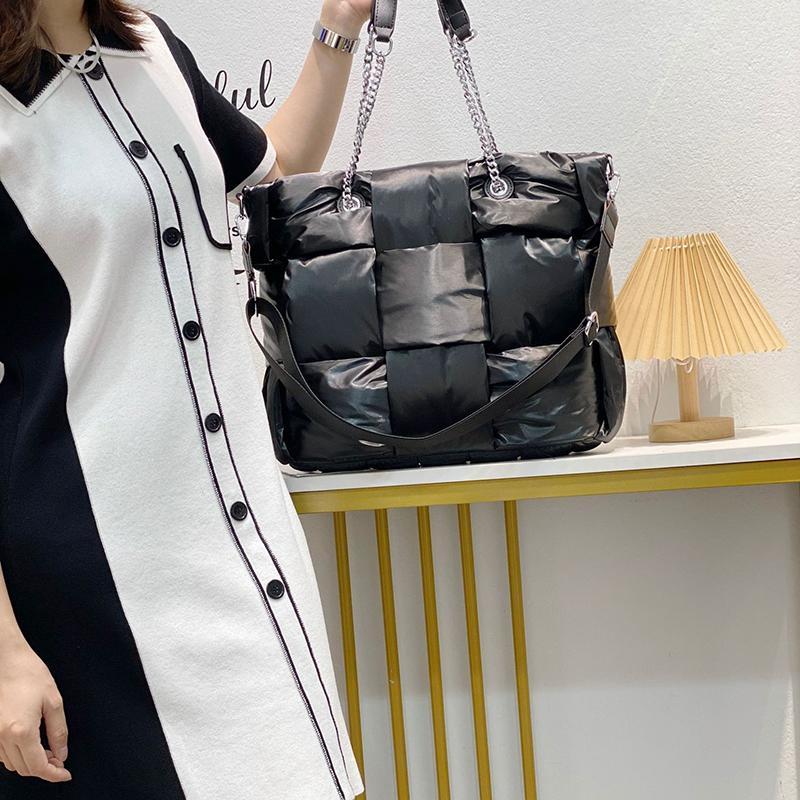 Sac à main en plumes avec veste en coton tendance pour femme