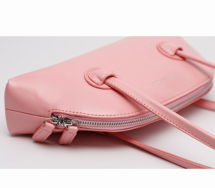 Niche Design Bag Female Summer Portable Retro Oil Wax Leather Baguette Bag Candy Color One Shoulder Sweet Cool Hot Girl Underarm Bag