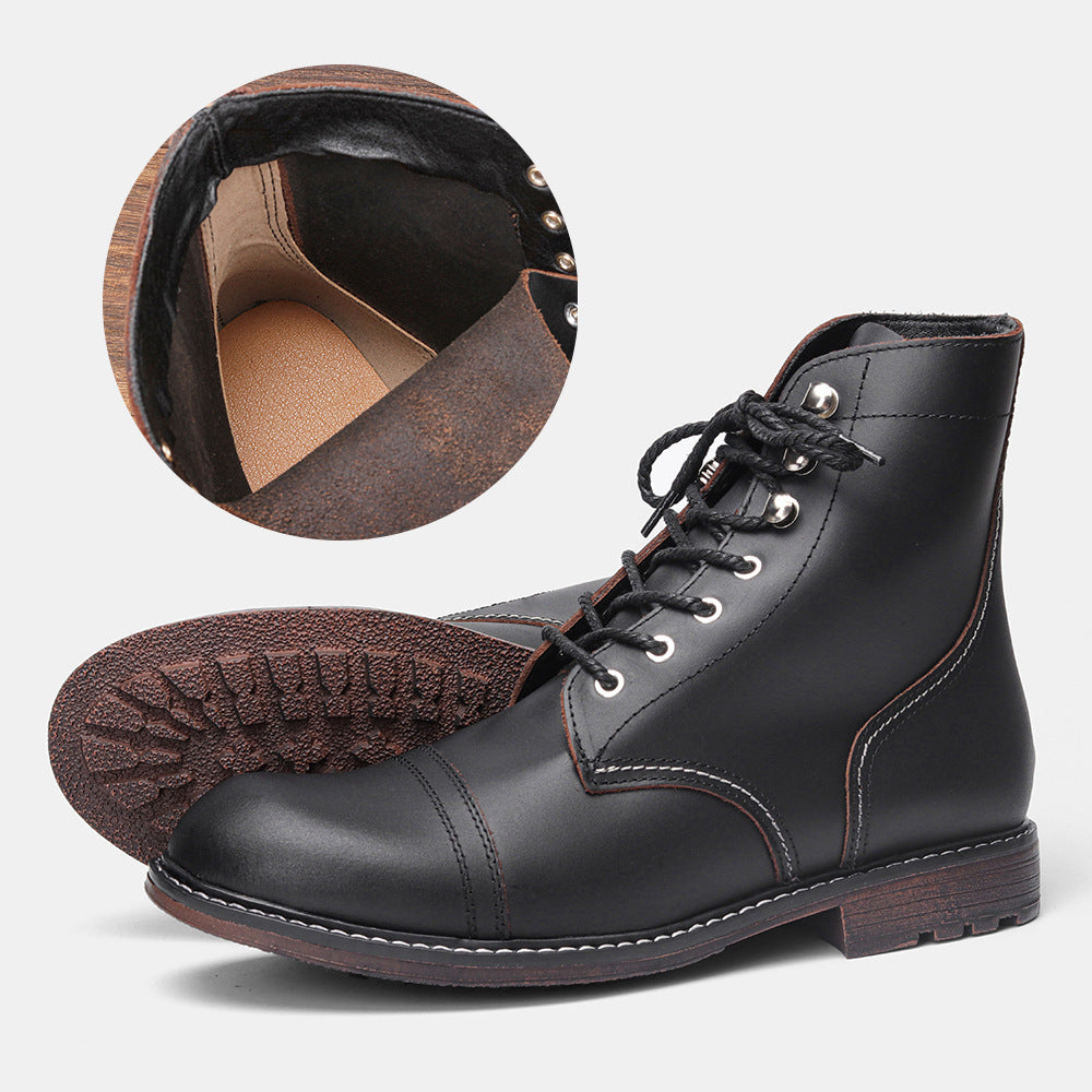 Botas Martin de piel de vaca con capa superior para hombre