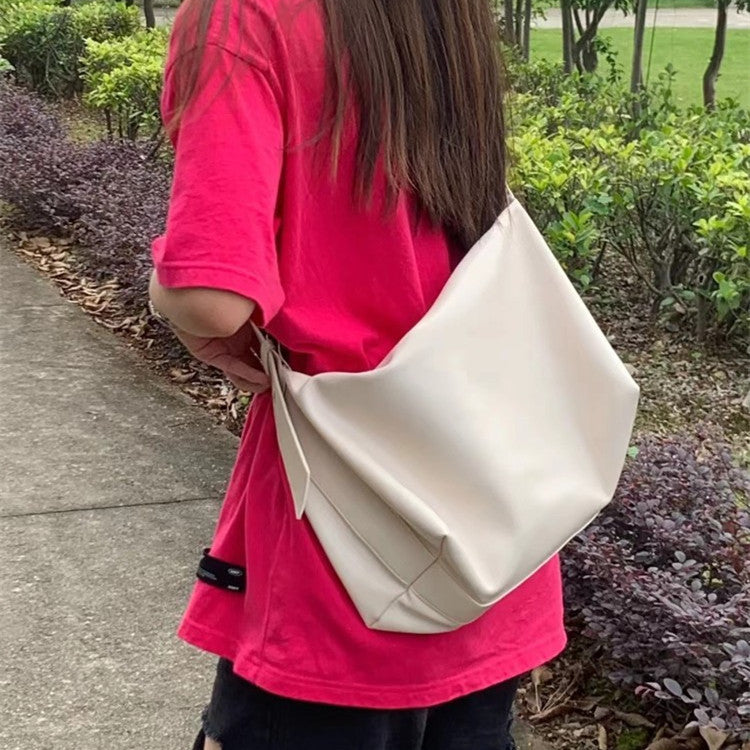 Bolso de hombro de gran capacidad estilo universitario para mujer