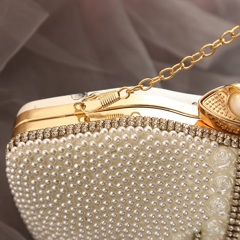 Ladies Beaded Firm And Not Easy To Fall Off Evening Bag