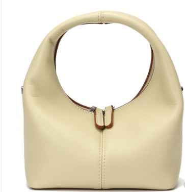 Sac à main en cuir de vache souple pour femme, design de niche français, mini sac messager à bandoulière simple, petit sac d'été