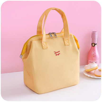 Tote Bag With Rice Pocket Thermal Insulation Breakfast Bag