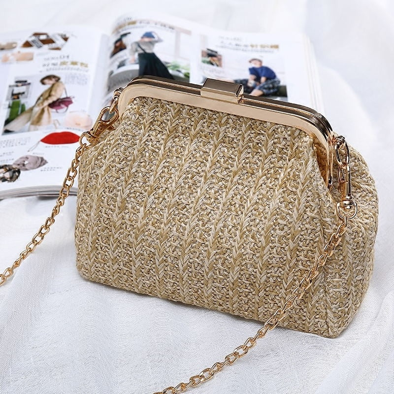 Mini sac tissé en paille tendance été