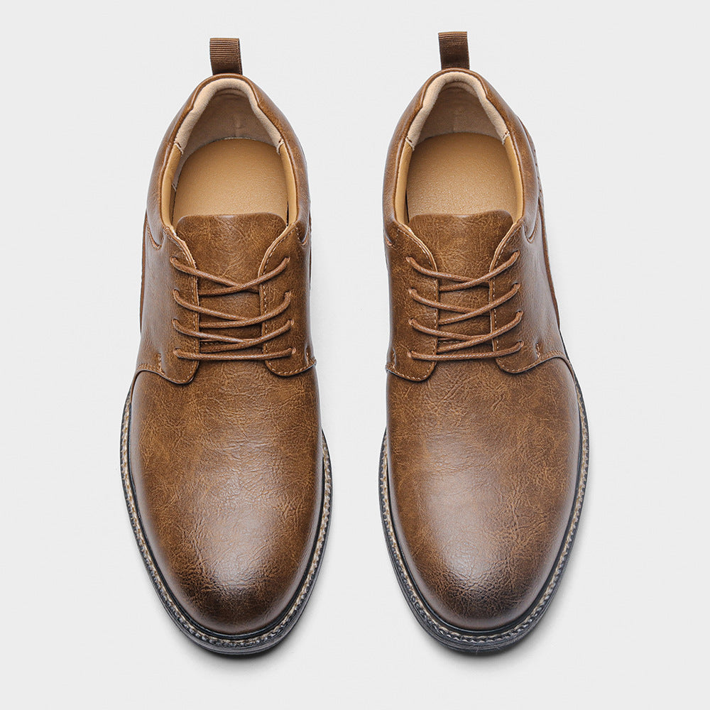 Chaussures en cuir décontractées, confortables et minimalistes pour hommes