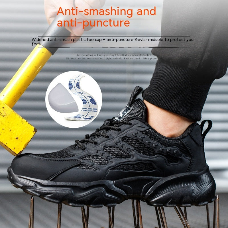 Anti-smashing And Anti-penetration Safety Shoes EVA Outsole Lightweight And Wear-resistant Safety Shoes