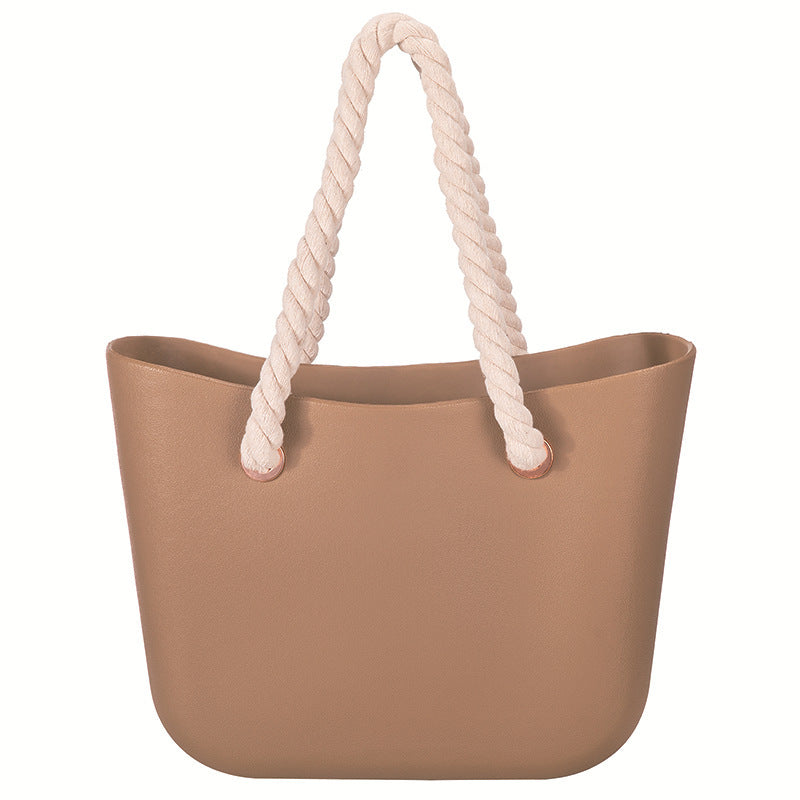 Bolso de playa de moda para mujer Bolso de gelatina portátil para mujer