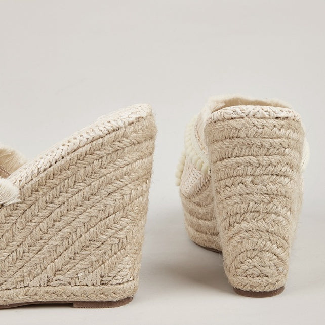 Women's Daily Outdoor Tassel Wedge Hemp Rope Slippers