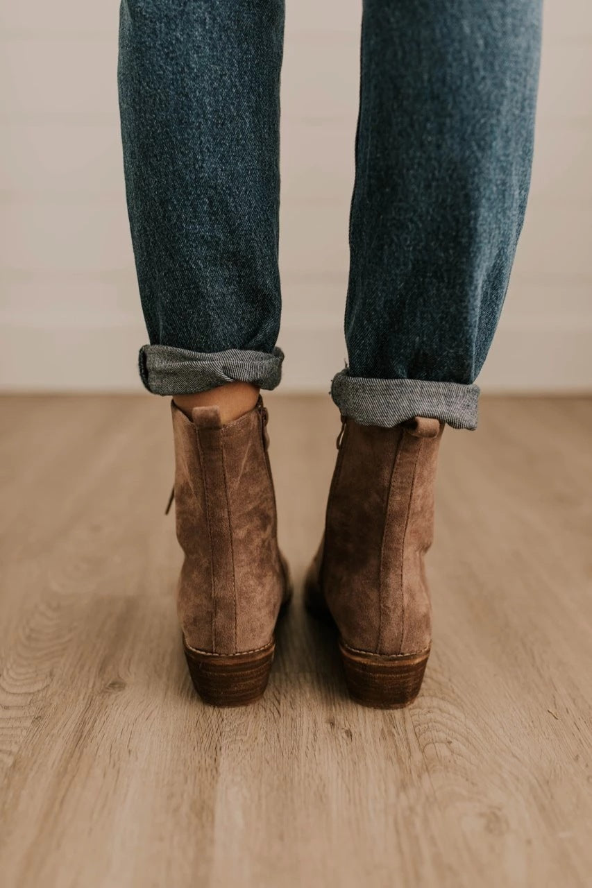 Botas de mujer de tacón cuadrado bajo informales nuevas de otoño e invierno, botas Martin bajas