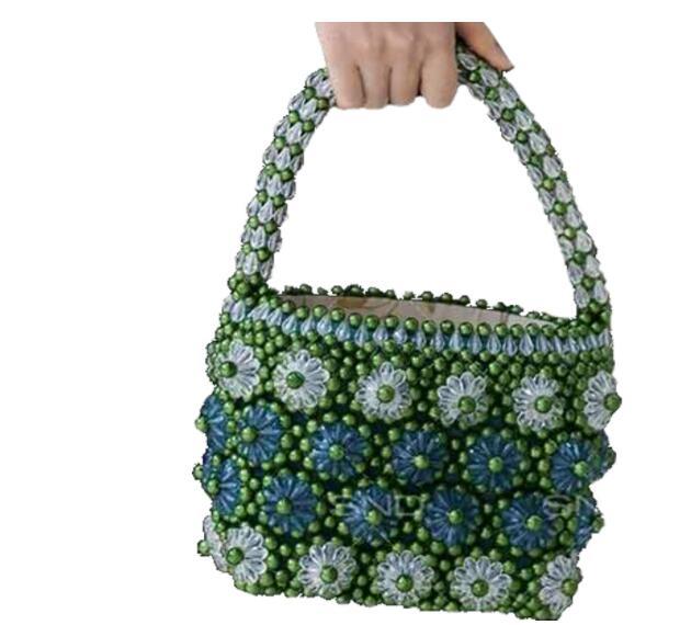 Sac à main en perles de chrysanthème