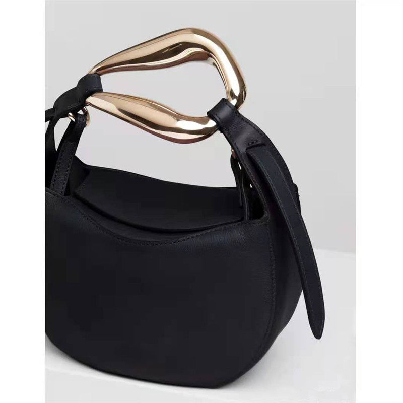 Sac à bandoulière Apple Bag Niche Design Cuir de vachette avec chaîne Petit sac messager