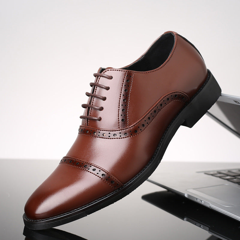 Chaussures en cuir décontractées de style coréen pour hommes