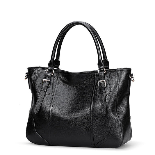 Sac à bandoulière simple rétro en cuir de vachette pour femme