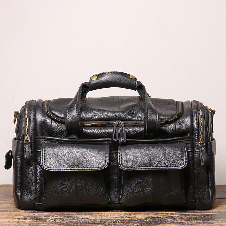 Retro Nubuck Leather Hand Luggage Bag