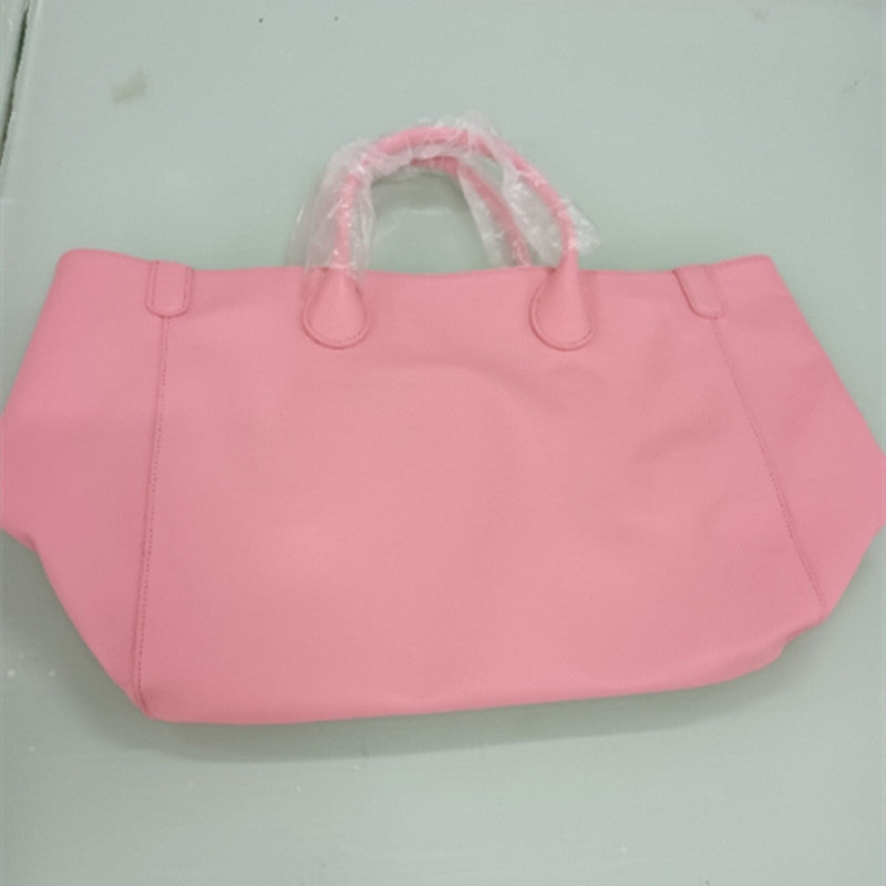 Bolso de mano de cuero de capa superior para mujer, moderno y de mano