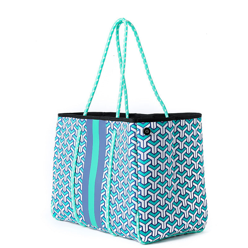 Fashion Neoprene One-shoulder Portable Beach Bag