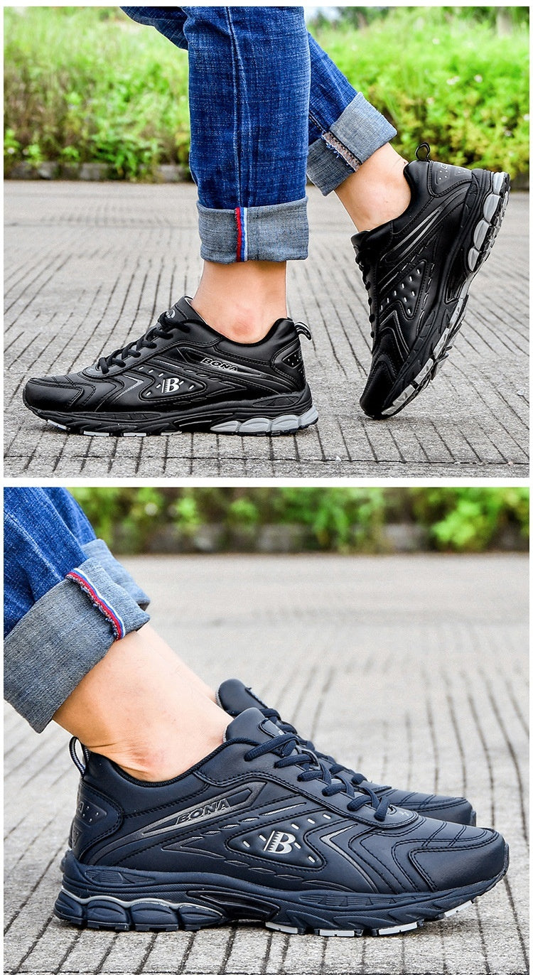 Zapatillas deportivas de cuero para escalada y running para hombre