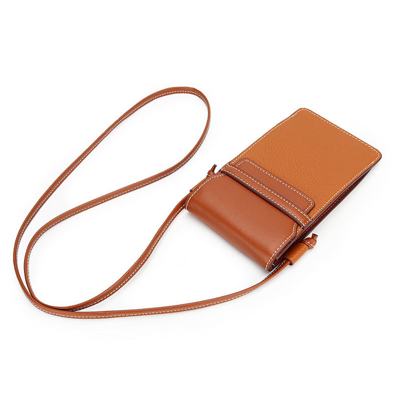 Fashion Phone Bag Hit Color One Shoulder Women