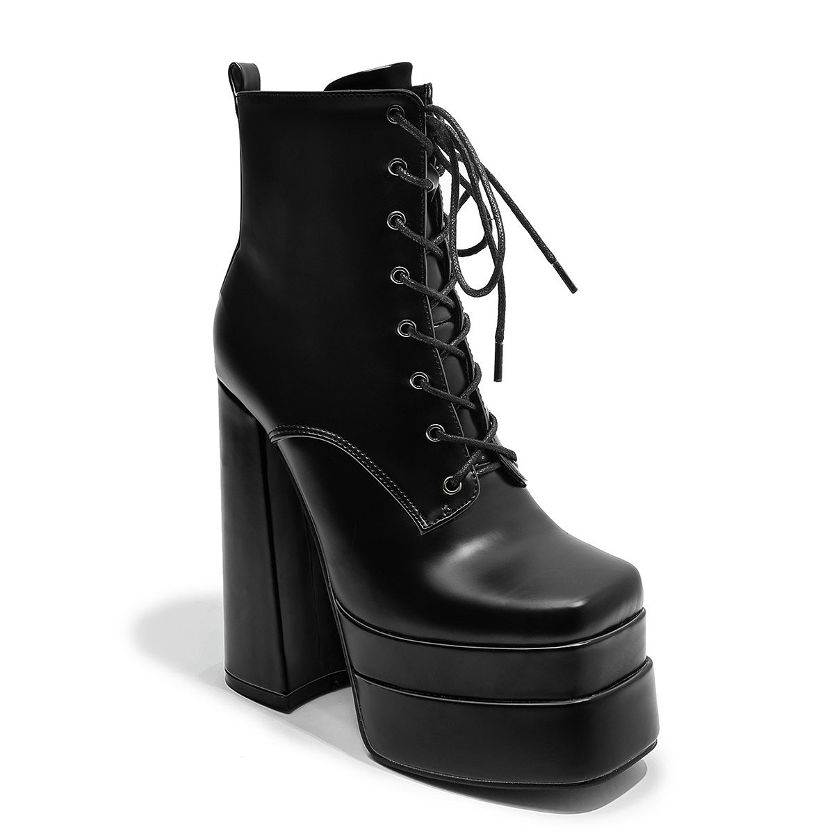 New Thick Sole Boots Super Chunky Heel Fashion