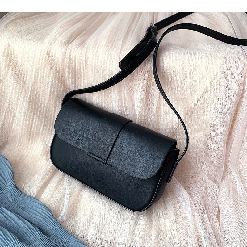 Bolso de cuero sencillo para teléfono móvil, mini, pequeño, cuadrado