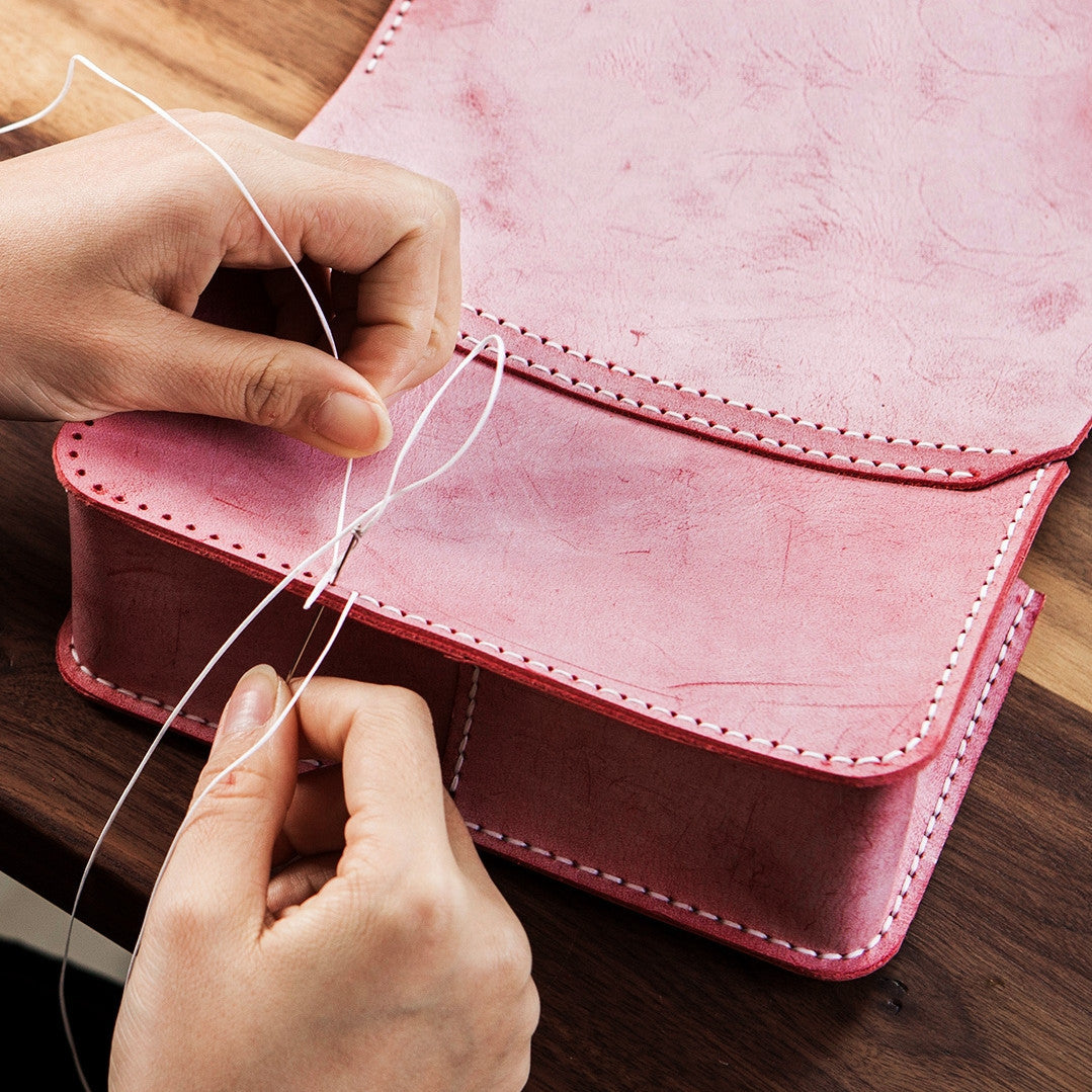 Bolso bandolera cuadrado pequeño para mujer hecho a mano DIY