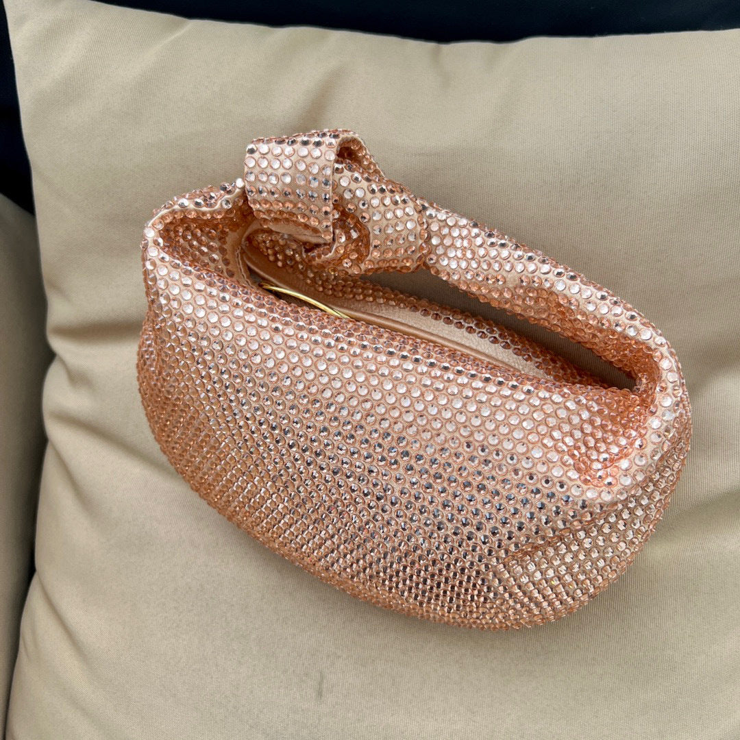 Sac à main de grande capacité Knot Crystal Diamond