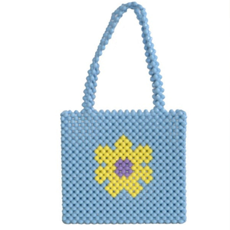 Sac tissé en perles avec divers motifs Puzzles