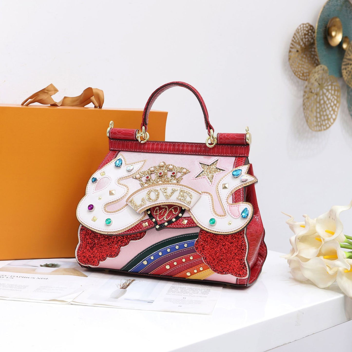 Hand-held Messenger Heavy Handmade Ladies Bag Daily Universal Bag