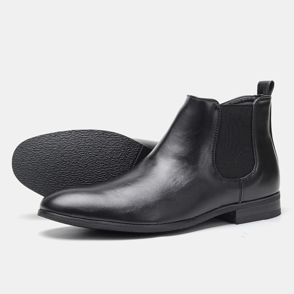 Botas Chelsea de talla grande para hombre, clásicas, de madera de raíz