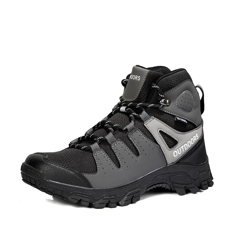 Men's High-top Hiking Shoes Tourist Hiking Shoes Wear-resistant Non-slip