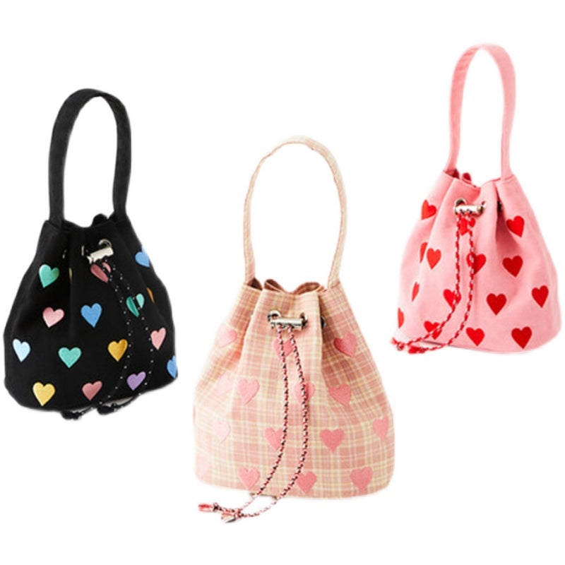 Niche Design Valentine's Day One Shoulder Bucket Bag