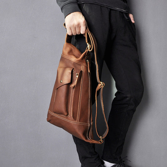 Bolso bandolera diagonal retro para hombre con tablet de 10 pulgadas