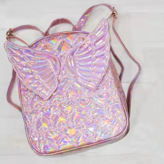 Sac à dos pour femme St Heron New Fashion Laser Angel Wings Sac à dos créatif pour femme