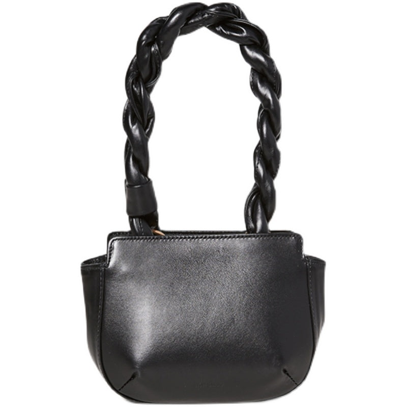 Sac messager tendance, élégant, personnalité, navetteur, torsadé, tressé, portable, sac à bandoulière, sac sous les bras, femme