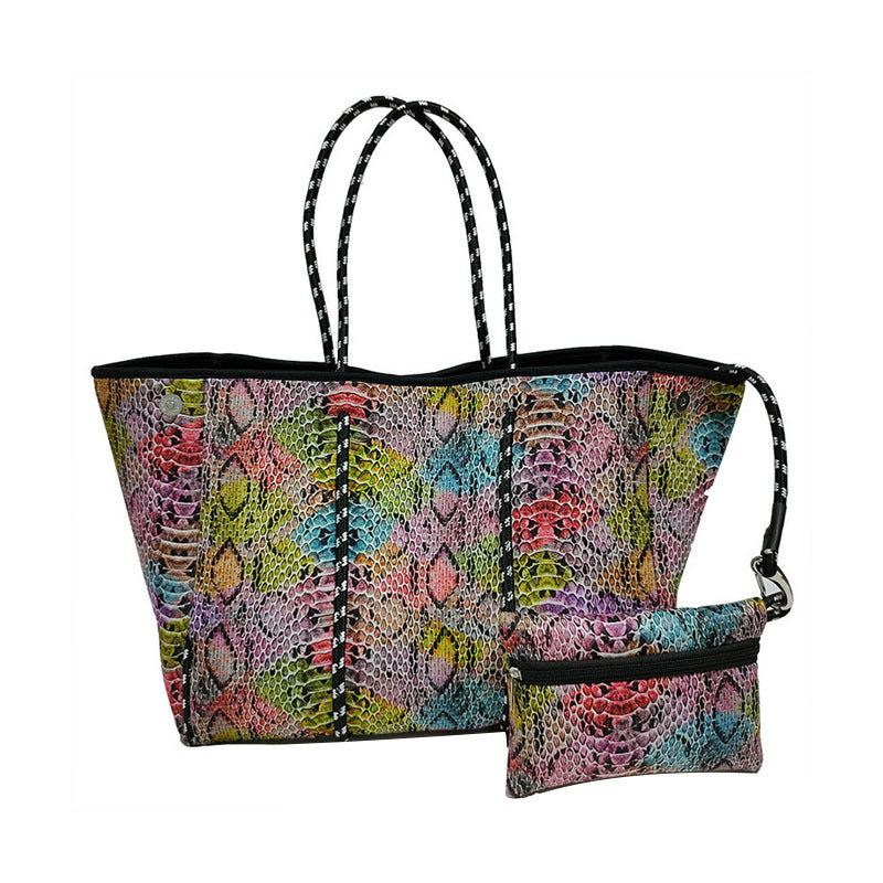 Women's Large Capacity Printed Travel Shoulder Bag