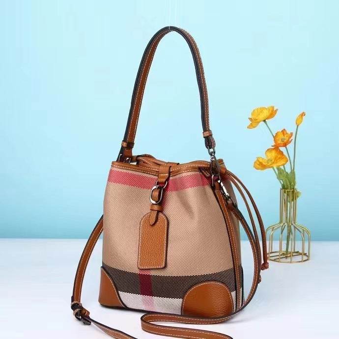 High Grade Leather Bucket Bag