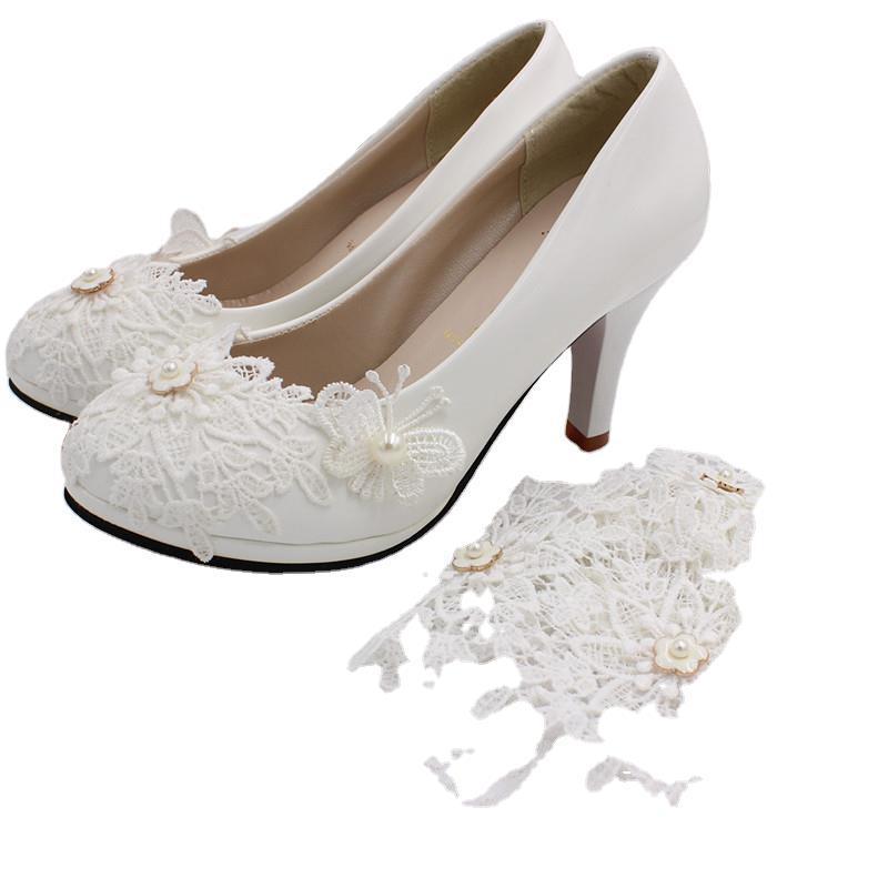 Bridal White Plus Size High Heels