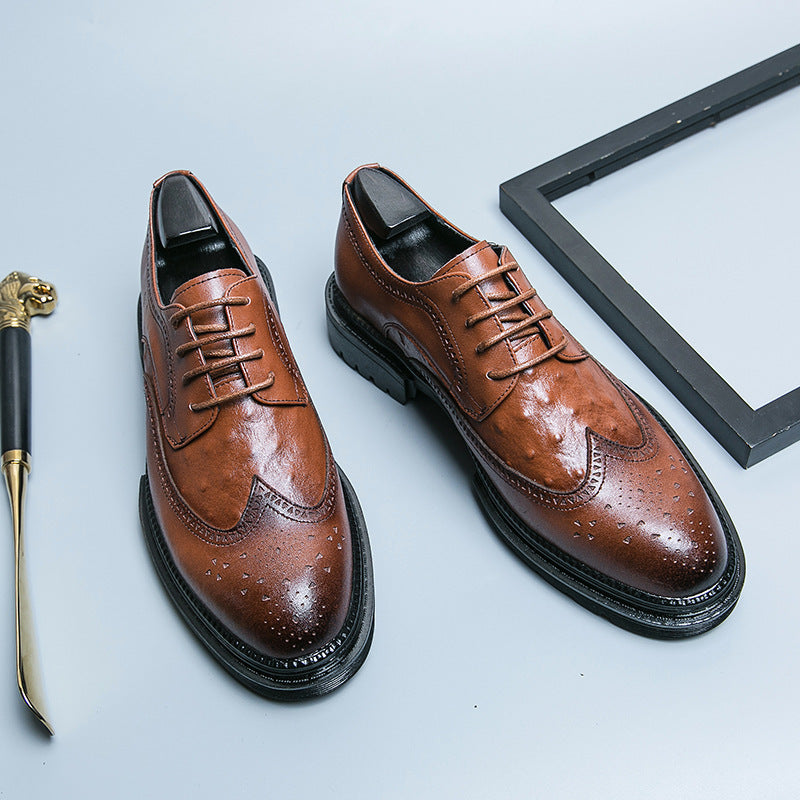 Chaussures d'affaires en cuir pour hommes de style britannique