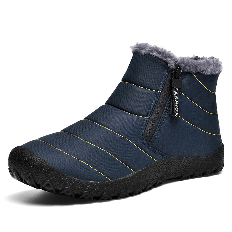 Chaussures pour hommes Bottes de neige Northeast doublées en polaire épaisses et antidérapantes