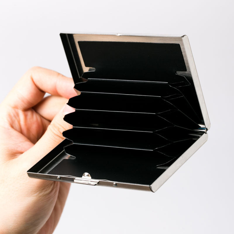 Anti-theft Brush Metal Stainless Steel Card Holder