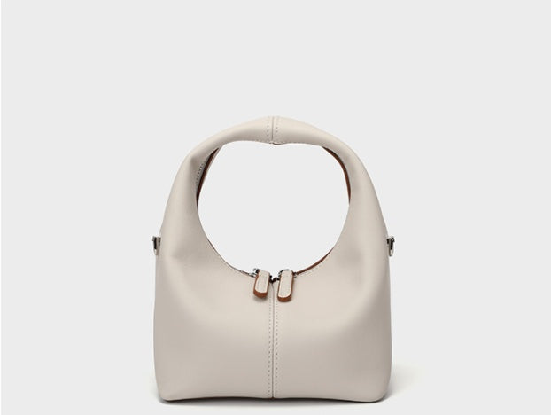 Bolso de mano para mujer, de piel de vaca, de piel suave, diseño francés, mini bolso de hombro tipo mensajero, bolso pequeño de verano