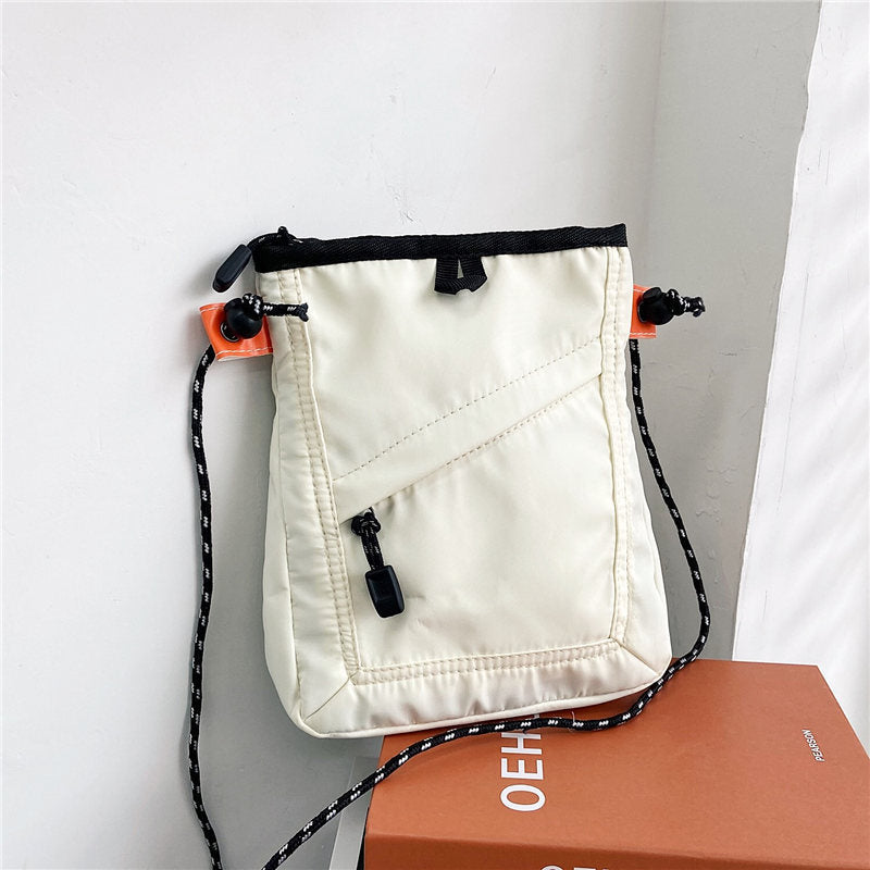 Bolso bandolera de lona con diseño japonés para teléfono móvil para estudiantes