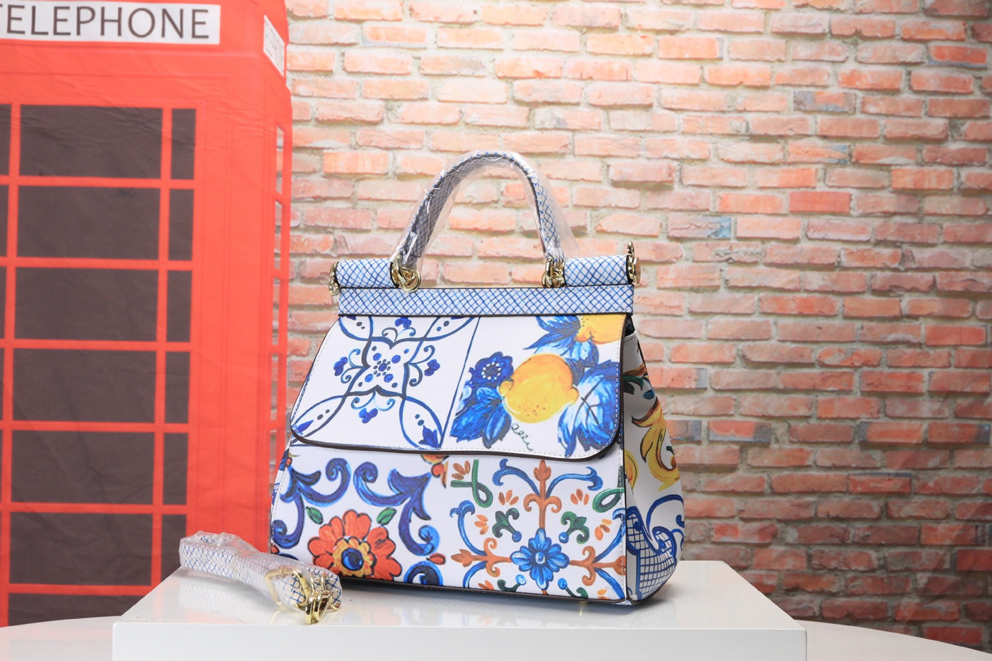 Bolso de mano con estampado de la marca DG para mujer, bolso de diseño