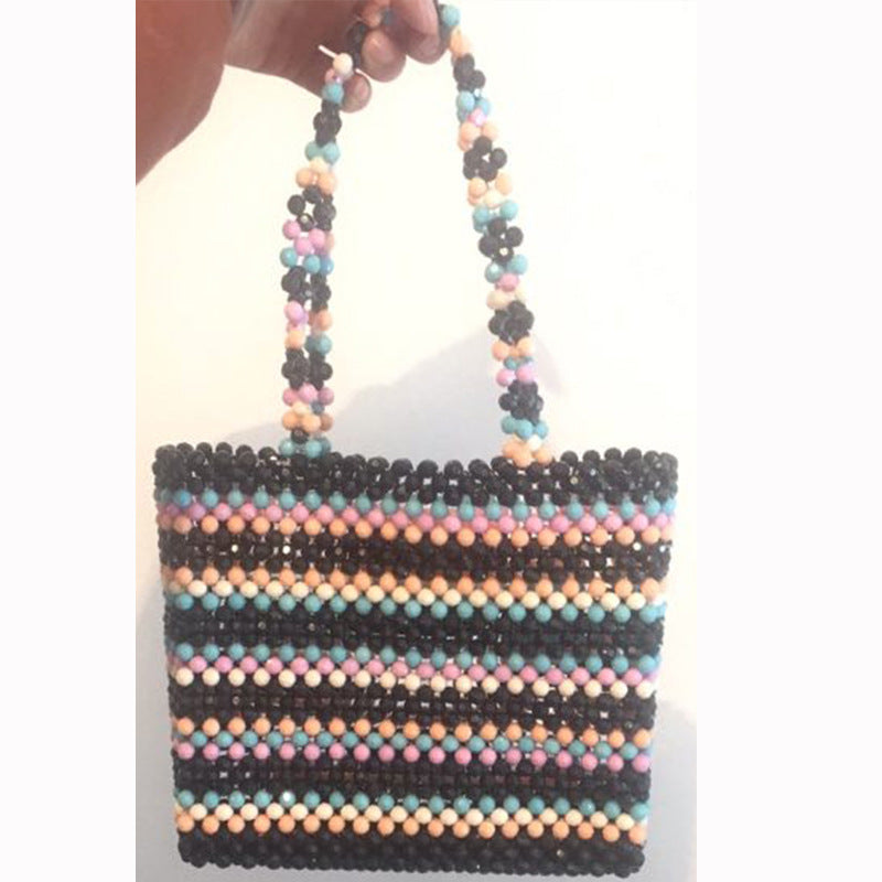 Woven Beaded Bag With Various Pattern Puzzles