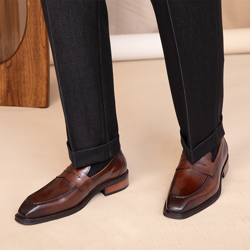 Chaussures de loisirs en cuir pour hommes