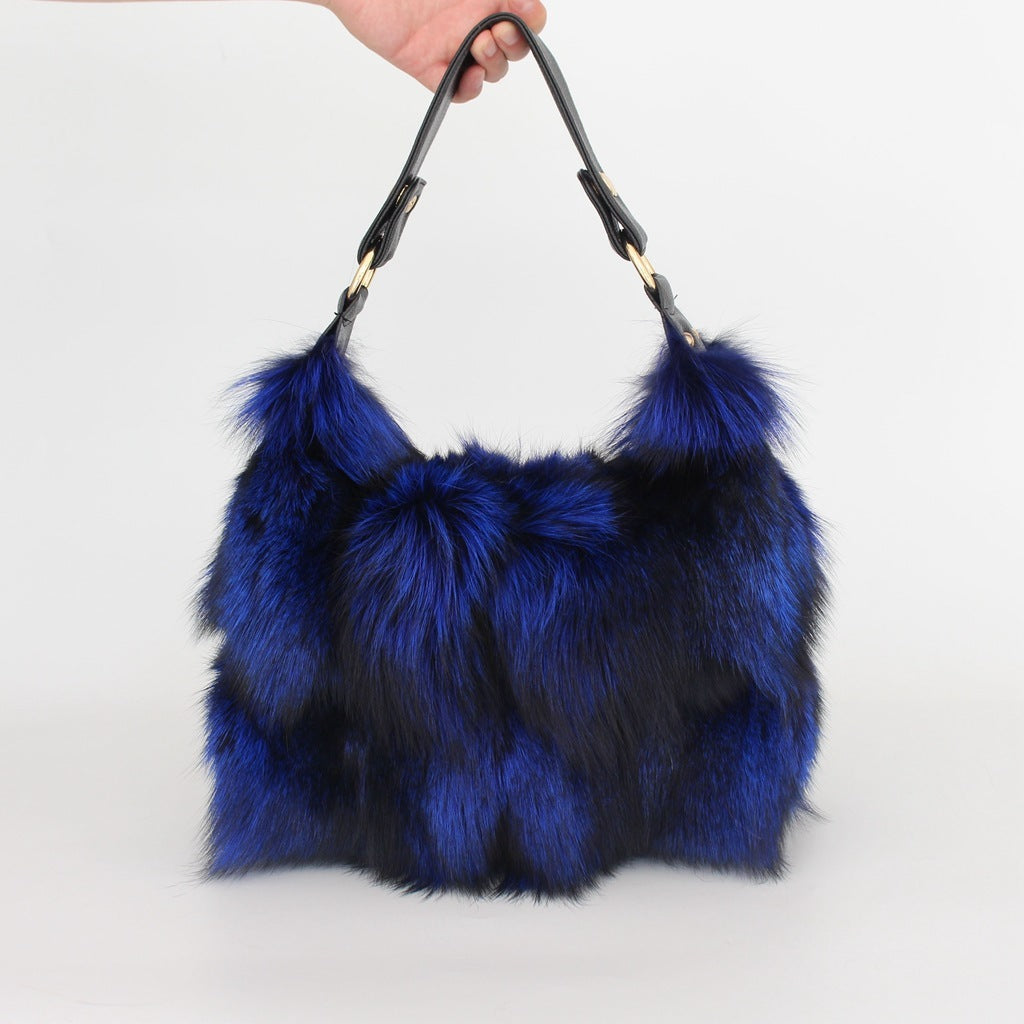 Fur Fox Hair Women's Bag Single Shoulder Belt